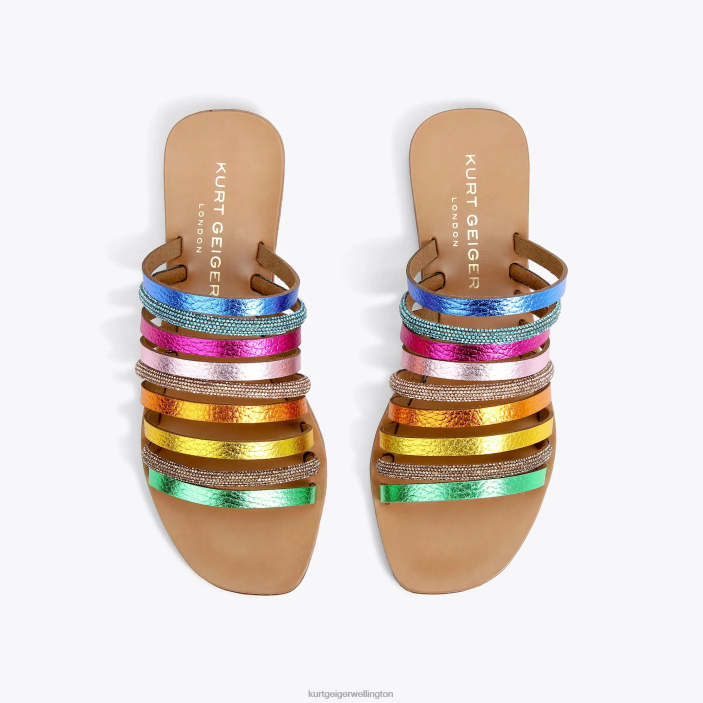 Kurt Geiger NZ - Kurt Geiger Metal Combination London Daisy Rainbow PZ2X222