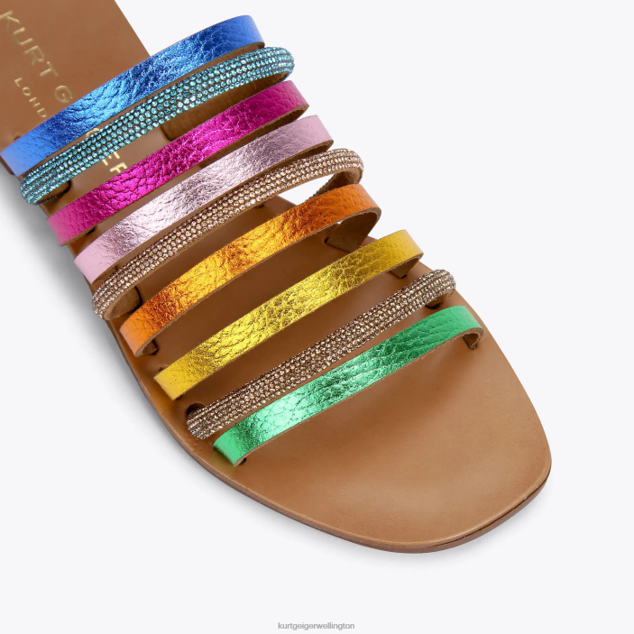 Kurt Geiger NZ - Kurt Geiger Metal Combination London Daisy Rainbow PZ2X222