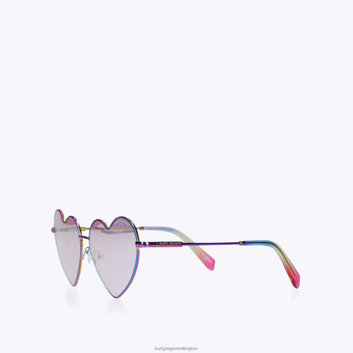 Kurt Geiger NZ - Kurt Geiger Metal Combination London Metal Heart Sunglasses PZ2X467