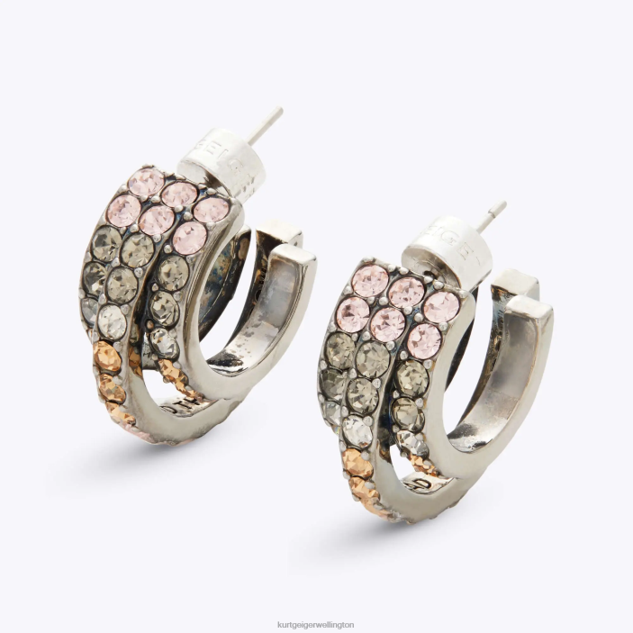 Kurt Geiger NZ - Kurt Geiger Metal Combination London Rainbow Triple Hoops PZ2X206