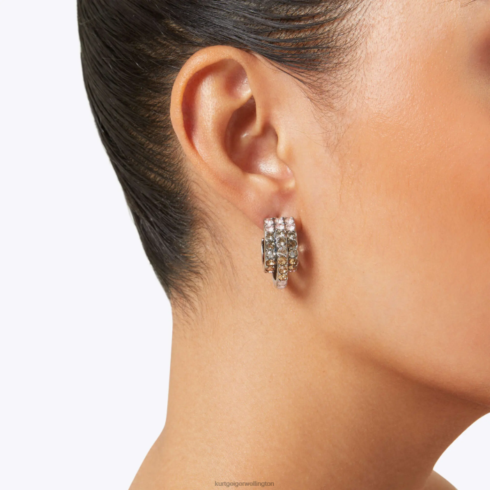 Kurt Geiger NZ - Kurt Geiger Metal Combination London Rainbow Triple Hoops PZ2X206