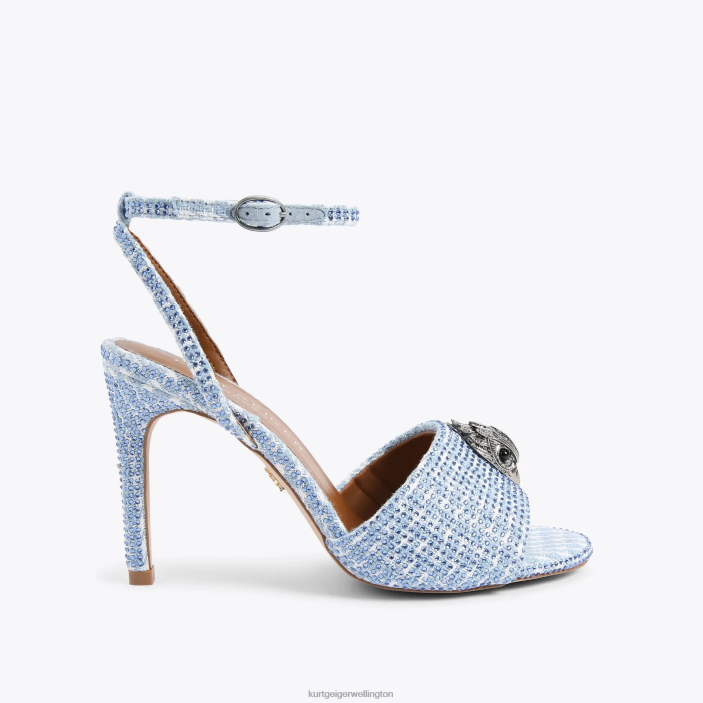 Kurt Geiger NZ - Kurt Geiger Mid Blue London Kensington Sandal PZ2X670