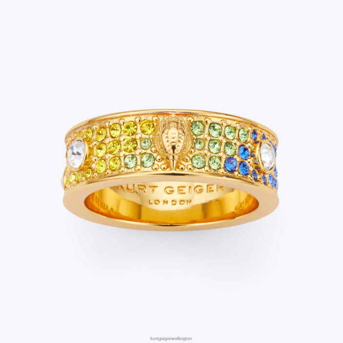 Kurt Geiger NZ - Kurt Geiger Multi/Other London Cryst Metal Eagle Ring PZ2X195