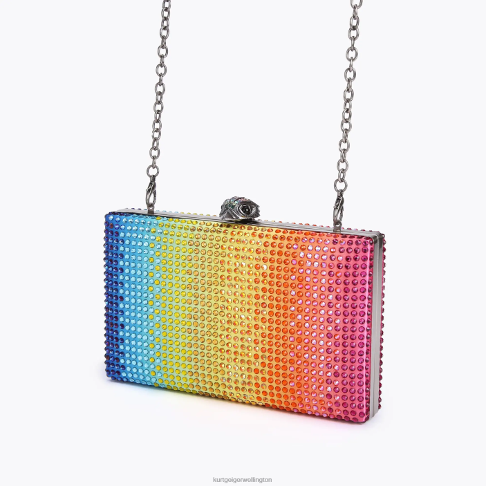 Kurt Geiger NZ - Kurt Geiger Multi/Other London Crystal Kensington Clutch PZ2X204