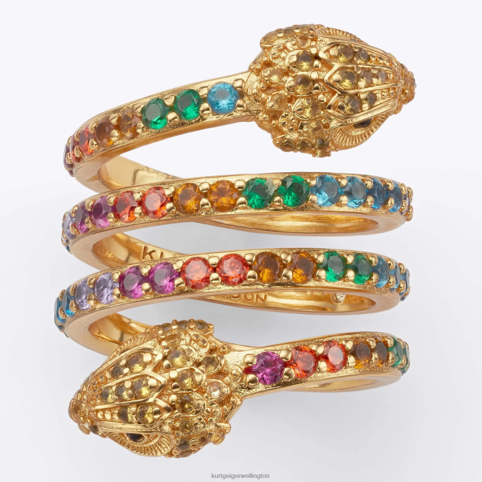 Kurt Geiger NZ - Kurt Geiger Multi/Other London Eagle Spiral Ring PZ2X179