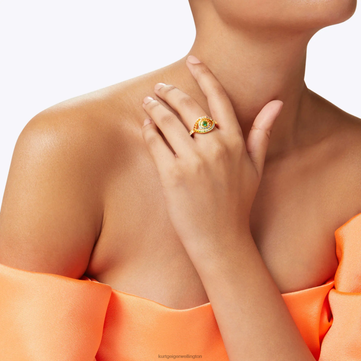 Kurt Geiger NZ - Kurt Geiger Multi/Other London Evil Eye Solitaire Ring PZ2X202