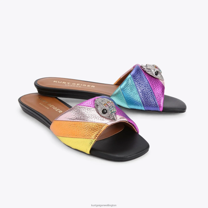 Kurt Geiger NZ - Kurt Geiger Multi/Other London Kensington Flat Sandal PZ2X163