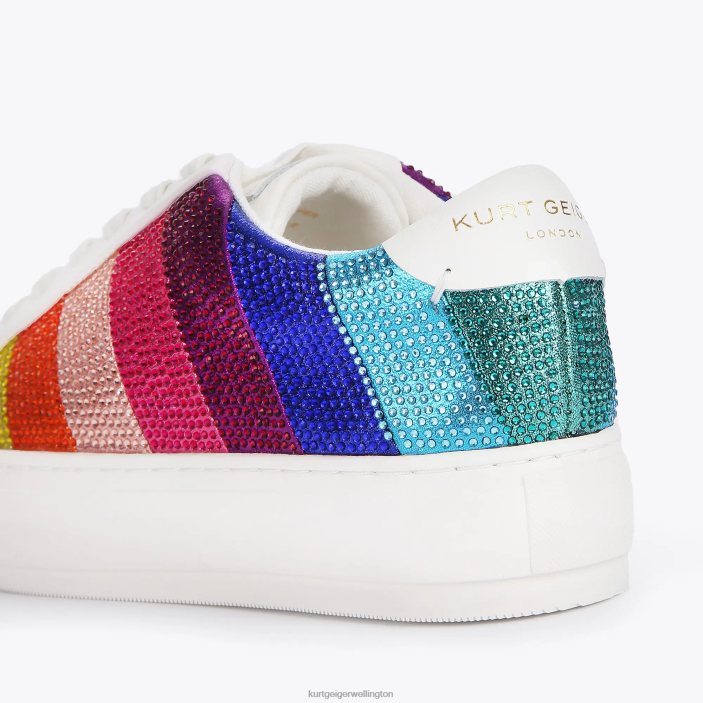 Kurt Geiger NZ - Kurt Geiger Multi/Other London Laney Stripe Crystal PZ2X147