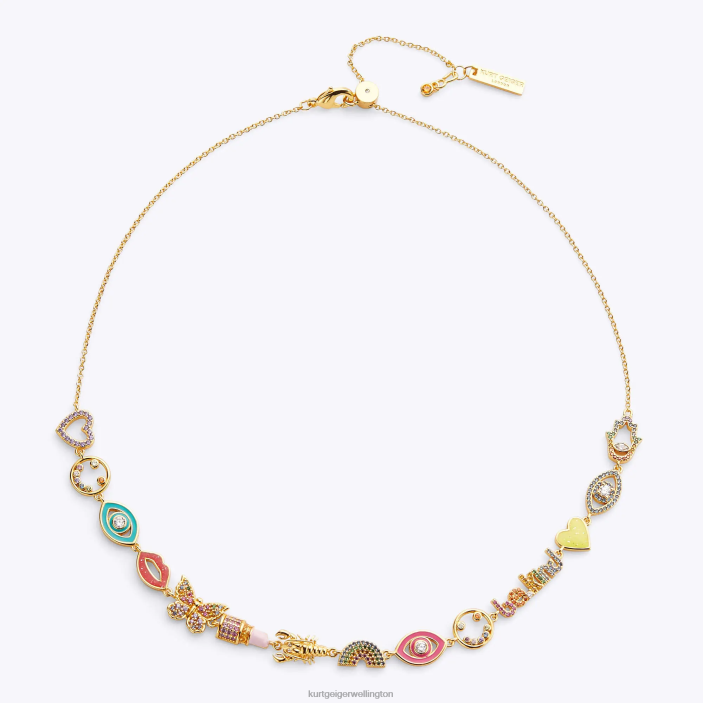 Kurt Geiger NZ - Kurt Geiger Multi/Other London Multi Charm Necklace PZ2X188