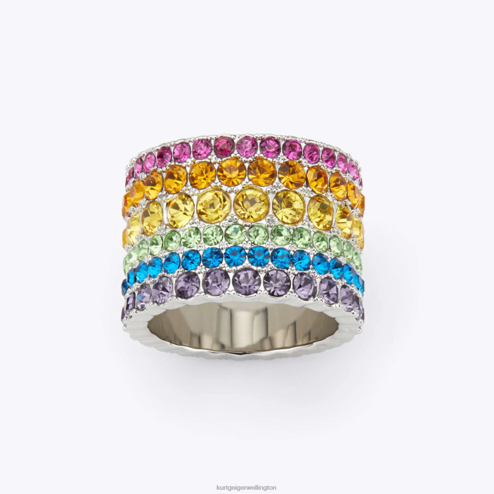 Kurt Geiger NZ - Kurt Geiger Multi/Other London Multi Crystal Ring PZ2X153