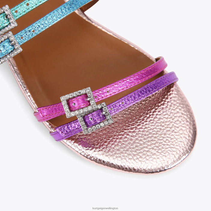 Kurt Geiger NZ - Kurt Geiger Multi/Other London Pierra Flat Sandal PZ2X224