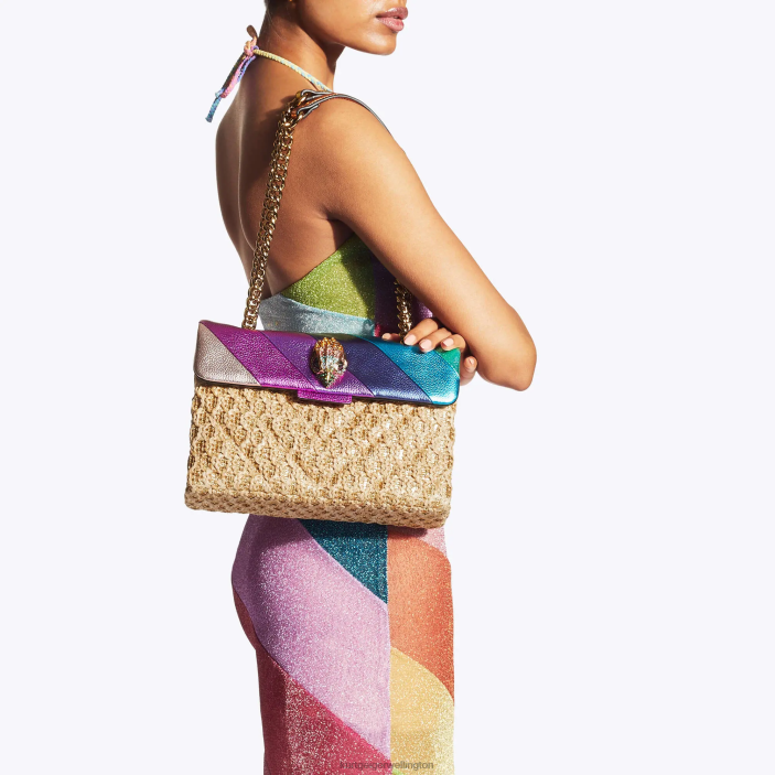 Kurt Geiger NZ - Kurt Geiger Multi/Other London Raffia Kensington Bag PZ2X16