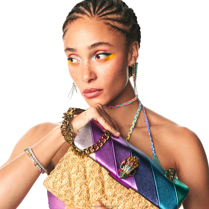 Kurt Geiger NZ - Kurt Geiger Multi/Other London Raffia Kensington Bag PZ2X16