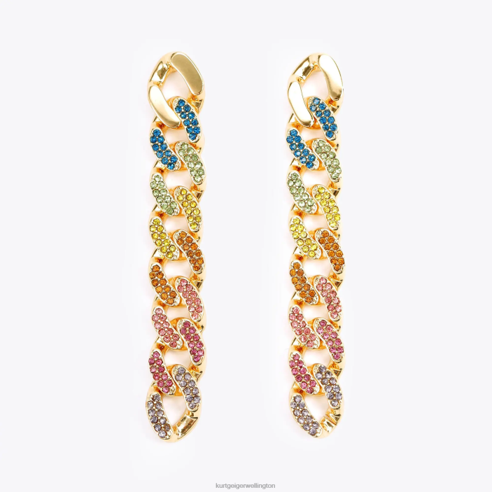 Kurt Geiger NZ - Kurt Geiger Multi/Other London Rainbow Chain Linears PZ2X240