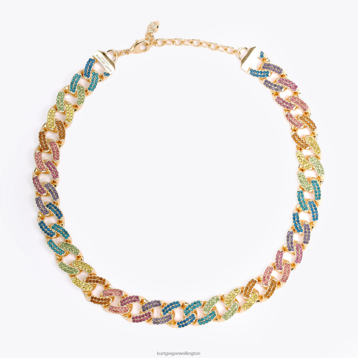 Kurt Geiger NZ - Kurt Geiger Multi/Other London Rainbow Chain Necklace PZ2X241