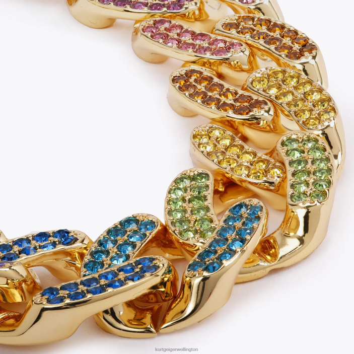 Kurt Geiger NZ - Kurt Geiger Multi/Other London Rainbow Chain Necklace PZ2X241