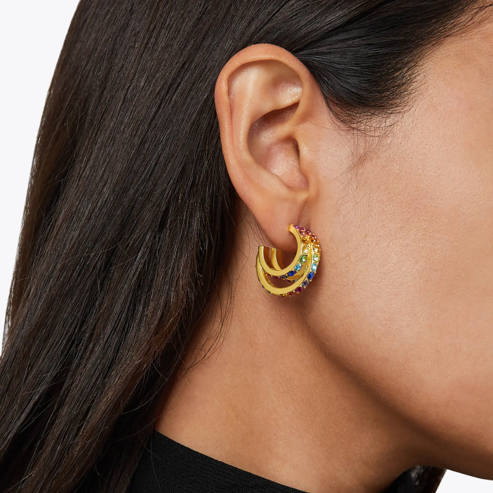 Kurt Geiger NZ - Kurt Geiger Multi/Other London Rainbow Triple Hoops PZ2X177