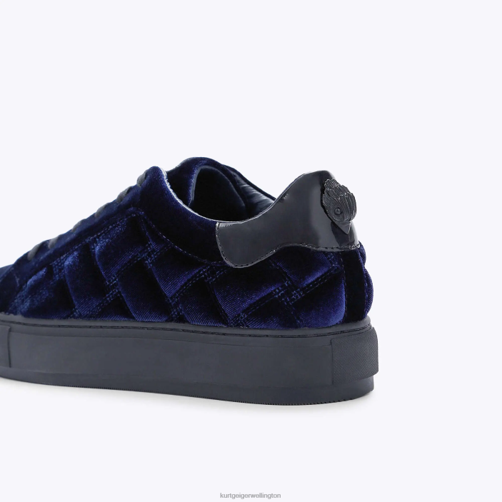 Kurt Geiger NZ - Kurt Geiger Navy London Laney Velvet Quilt PZ2X607