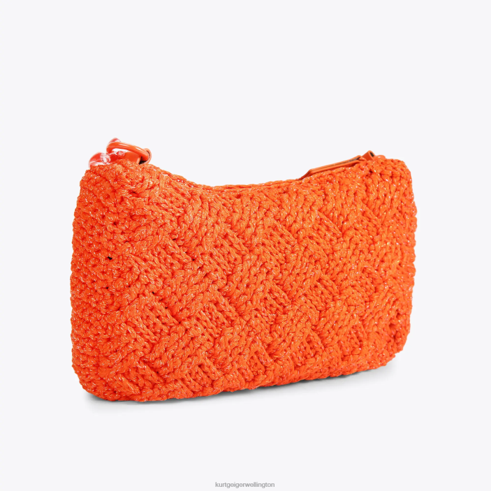 Kurt Geiger NZ - Kurt Geiger Orange London Crochet Multi Crossbody PZ2X472