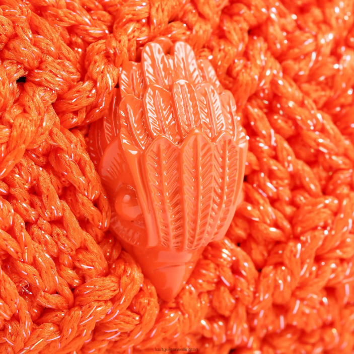 Kurt Geiger NZ - Kurt Geiger Orange London Crochet Multi Crossbody PZ2X472