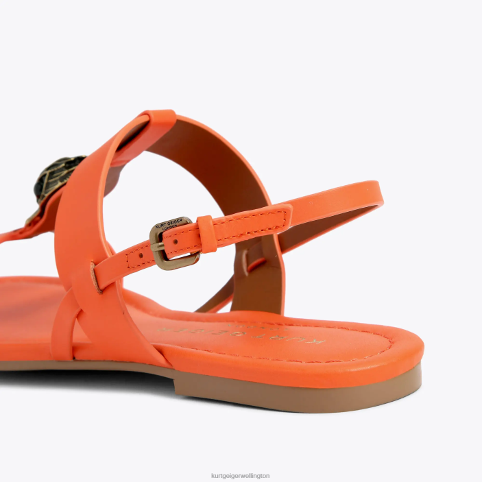 Kurt Geiger NZ - Kurt Geiger Orange London Hampton Flat Sandal PZ2X285