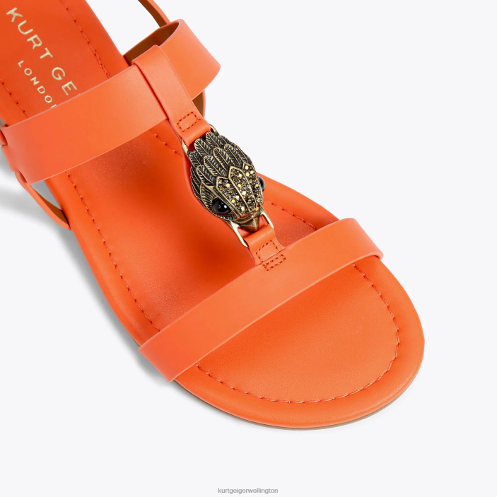 Kurt Geiger NZ - Kurt Geiger Orange London Hampton Flat Sandal PZ2X285