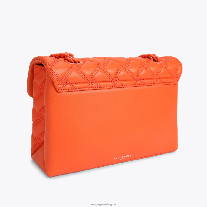 Kurt Geiger NZ - Kurt Geiger Orange London Kensington Bag Drench PZ2X10