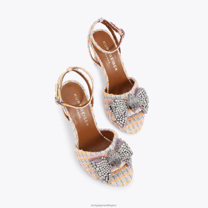 Kurt Geiger NZ - Kurt Geiger Orange London Kensington Bow Sandal PZ2X289