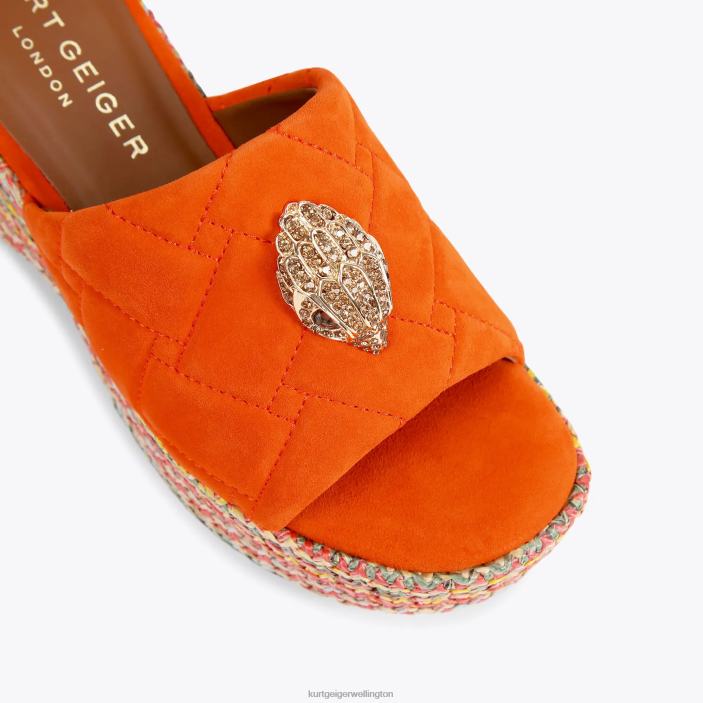 Kurt Geiger NZ - Kurt Geiger Orange London Kensington Wedge Mule PZ2X287