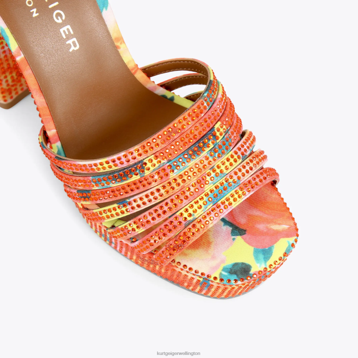 Kurt Geiger NZ - Kurt Geiger Orange London Pierra Ankle Tie Platform PZ2X288