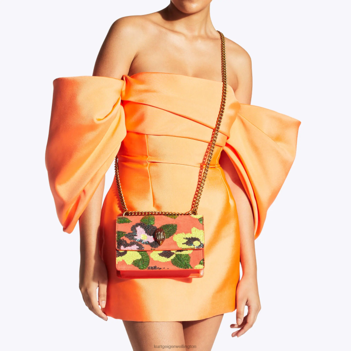 Kurt Geiger NZ - Kurt Geiger Orange London Shoreditch Small Cross Body PZ2X114