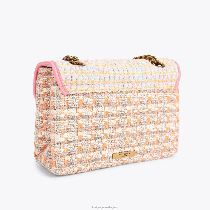 Kurt Geiger NZ - Kurt Geiger Orange London Tweed Kensington Bag PZ2X9