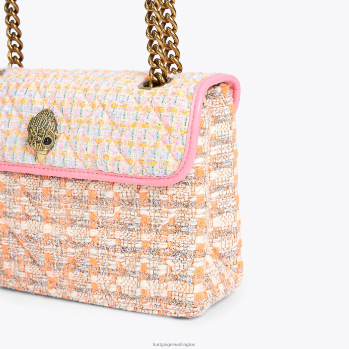 Kurt Geiger NZ - Kurt Geiger Orange London Tweed Kensington Bag PZ2X9