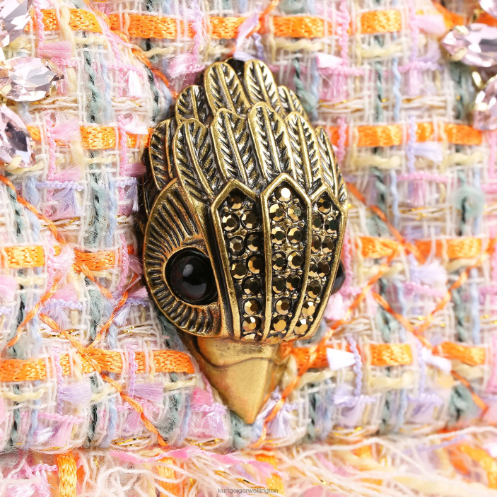 Kurt Geiger NZ - Kurt Geiger Orange London Tweed Medium Kensington Bag PZ2X11