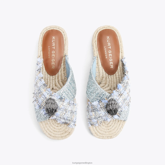 Kurt Geiger NZ - Kurt Geiger Pale Blue London Kensington Espadrille PZ2X444