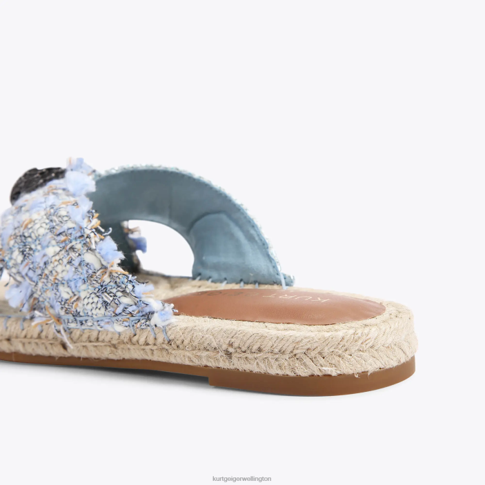 Kurt Geiger NZ - Kurt Geiger Pale Blue London Kensington Espadrille PZ2X444