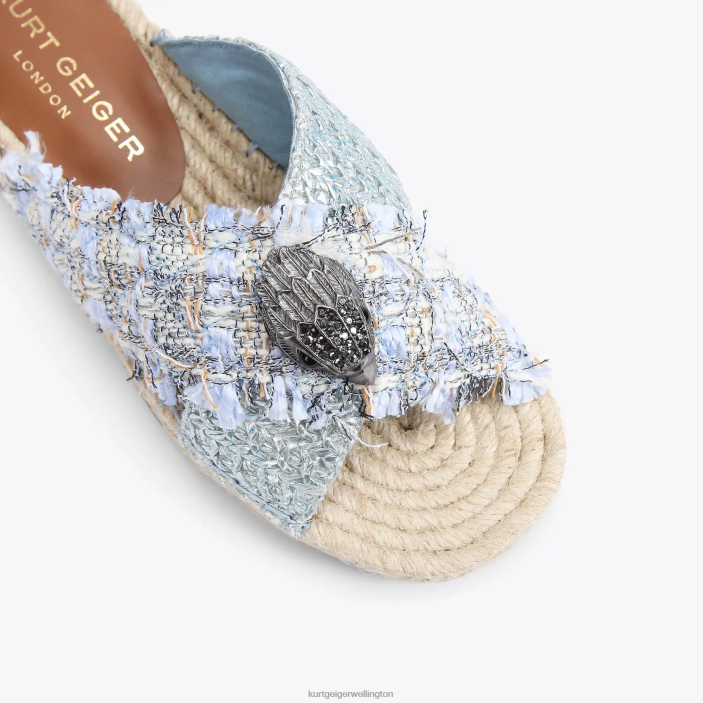 Kurt Geiger NZ - Kurt Geiger Pale Blue London Kensington Espadrille PZ2X444