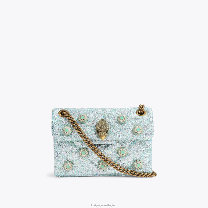 Kurt Geiger NZ - Kurt Geiger Pale Green London Mini Kensington Bag PZ2X93