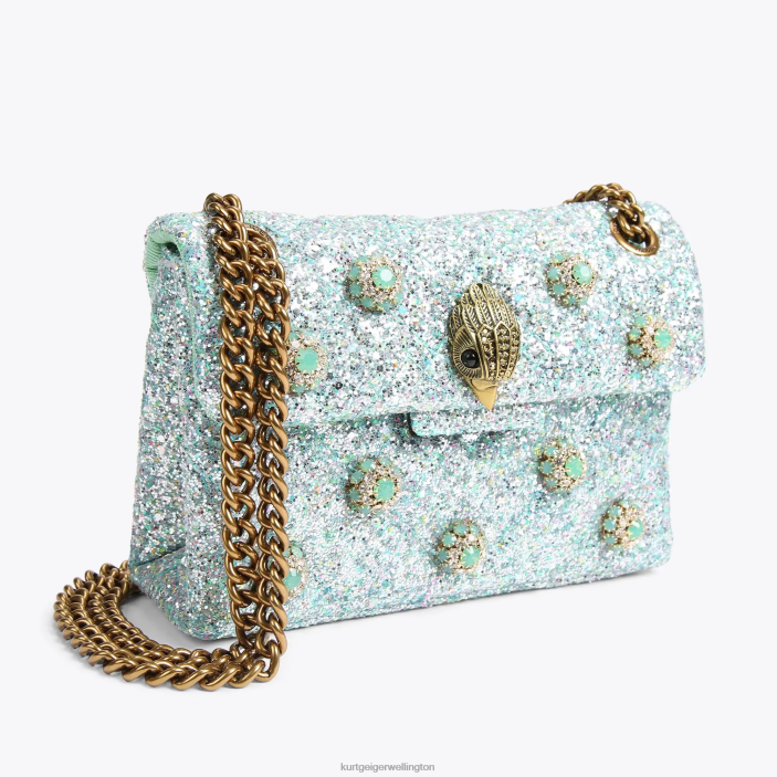 Kurt Geiger NZ - Kurt Geiger Pale Green London Mini Kensington Bag PZ2X93