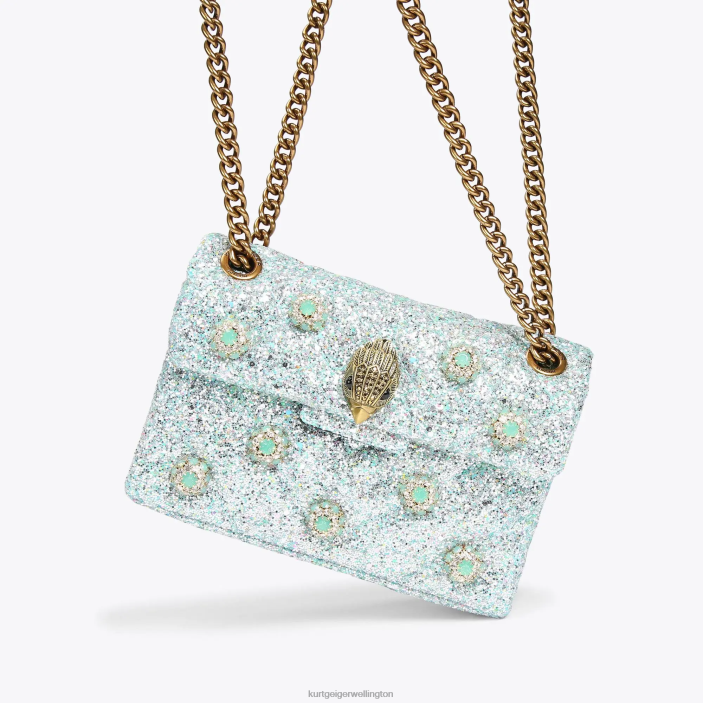 Kurt Geiger NZ - Kurt Geiger Pale Green London Mini Kensington Bag PZ2X93
