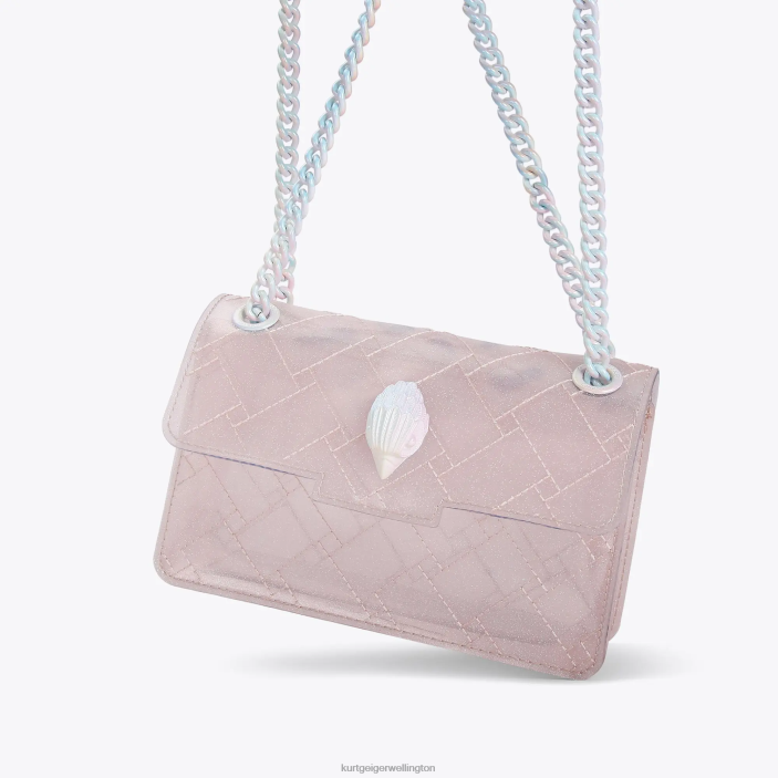Kurt Geiger NZ - Kurt Geiger Pale Pink London Glitter Mini Kensington PZ2X66