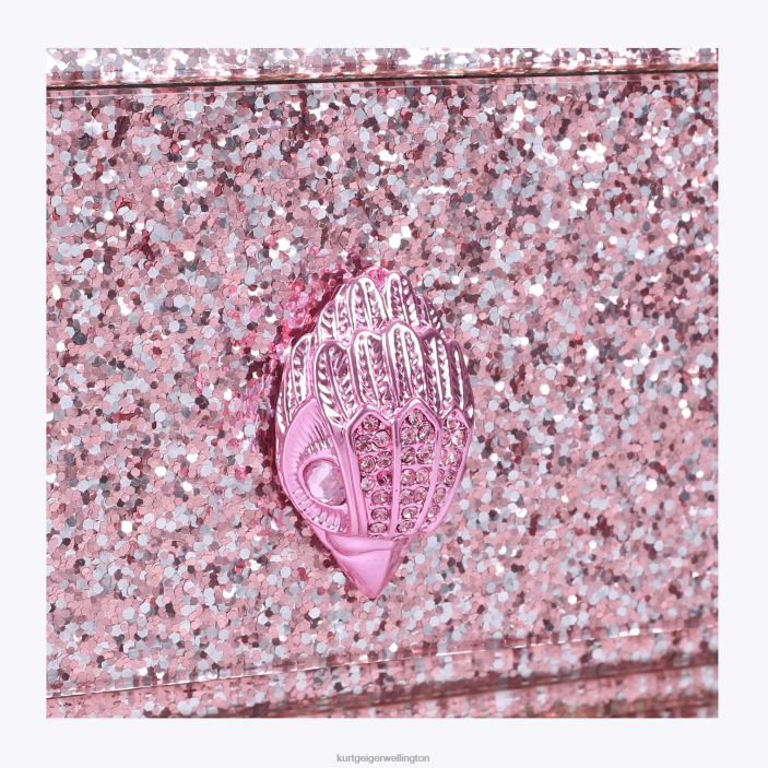 Kurt Geiger NZ - Kurt Geiger Pale Pink London Party Eagle Clutch Drench PZ2X261