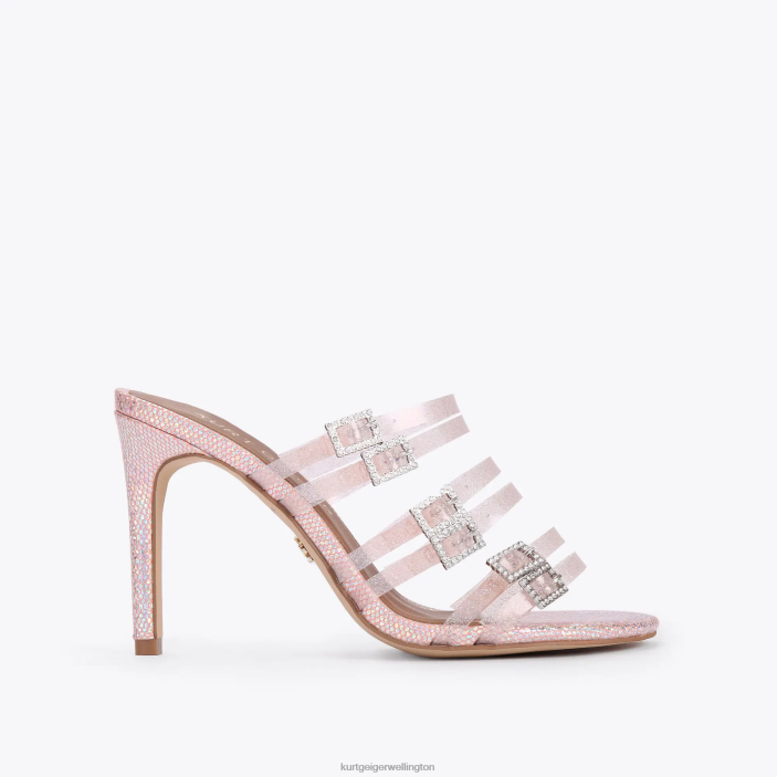 Kurt Geiger NZ - Kurt Geiger Pale Pink London Pierra Vinyl Mule PZ2X380