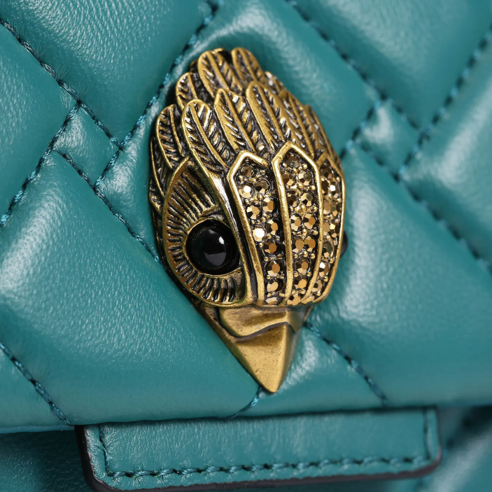 Kurt Geiger NZ - Kurt Geiger Petrol London Leather Kensington Bag PZ2X48