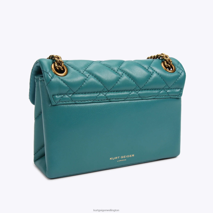 Kurt Geiger NZ - Kurt Geiger Petrol London Leather Mini Kensington PZ2X49