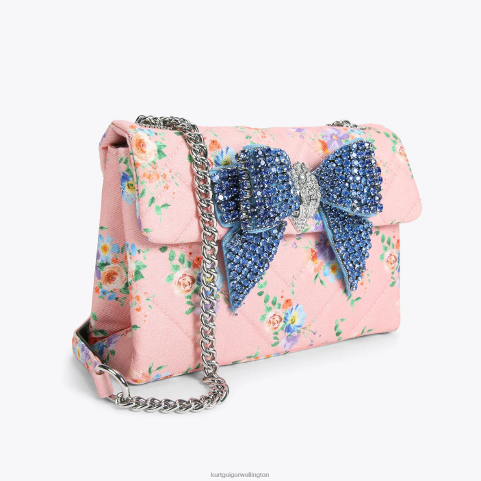 Kurt Geiger NZ - Kurt Geiger Pink Combination London Bow Medium Kensington PZ2X85