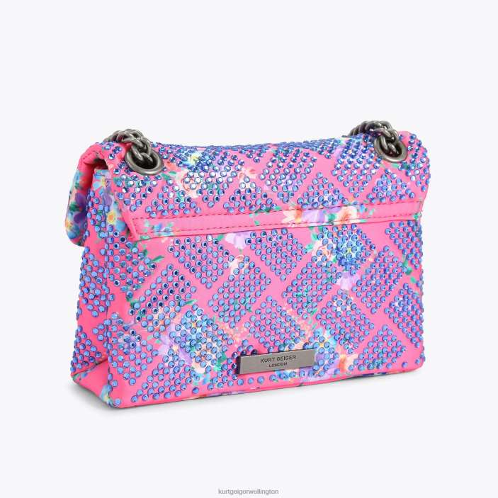Kurt Geiger NZ - Kurt Geiger Pink Combination London Fabric Mini Kensington PZ2X36
