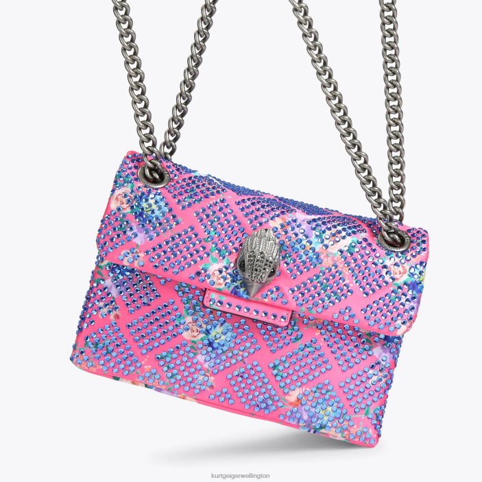 Kurt Geiger NZ - Kurt Geiger Pink Combination London Fabric Mini Kensington PZ2X36