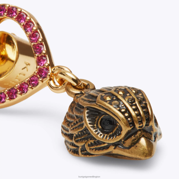 Kurt Geiger NZ - Kurt Geiger Pink Combination London Heart Eagle Studs PZ2X527