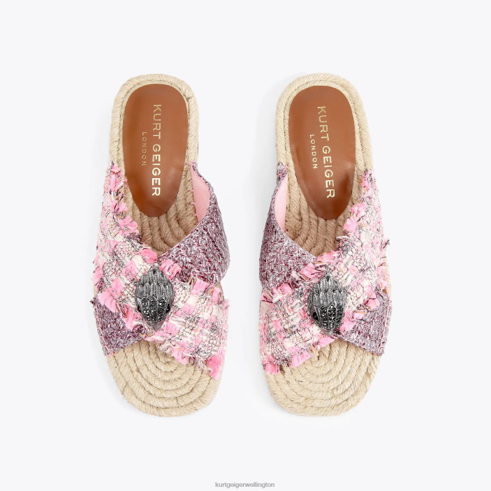 Kurt Geiger NZ - Kurt Geiger Pink Combination London Kensington Espadrille PZ2X443